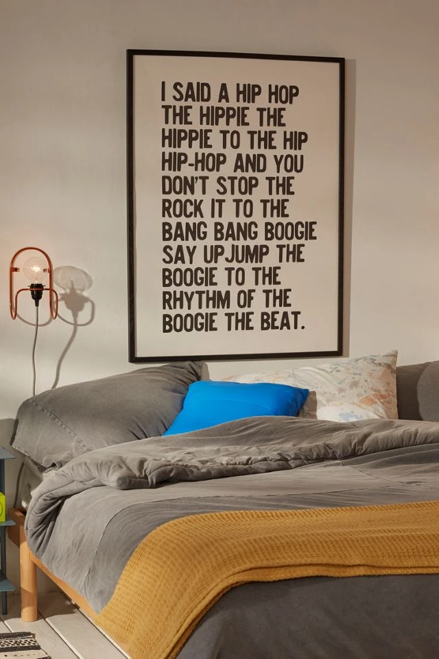 Cheapest βοΈ Honeymoon Hotel Rapper's Delight Art Print Black Wood π€©