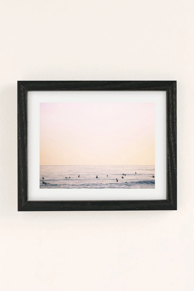 New β Max Wanger County Line Art Print Black Wood π