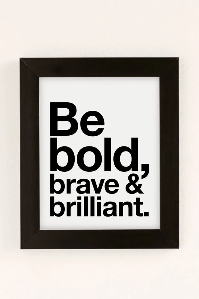 Cheap β AngelStar Forever Be Bold, Brave & Brilliant Art Print Black Matte π₯ - Image 2