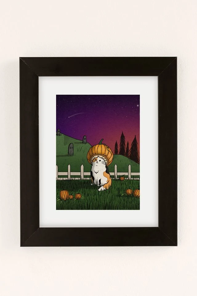 Cheap π Plantspace A Fall Friend Art Print Black Matte Frame π