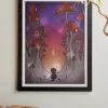 Wholesale 🌟 Plantspace A Mushroom Journey Art Print Black Wood Frame 😉