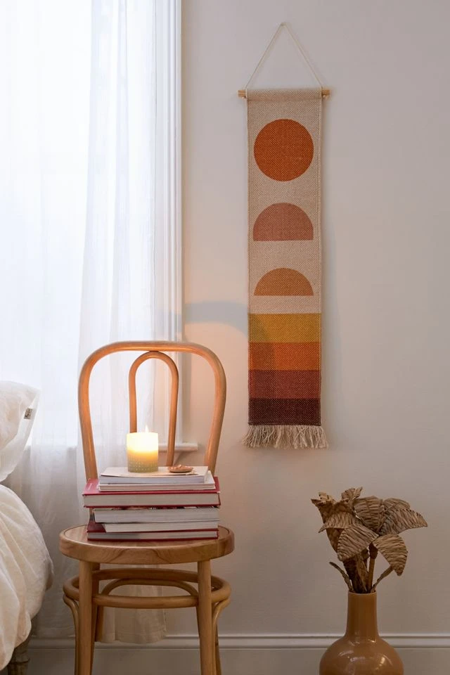 Discount π Abstract Sunset Wall Hanging Orange π