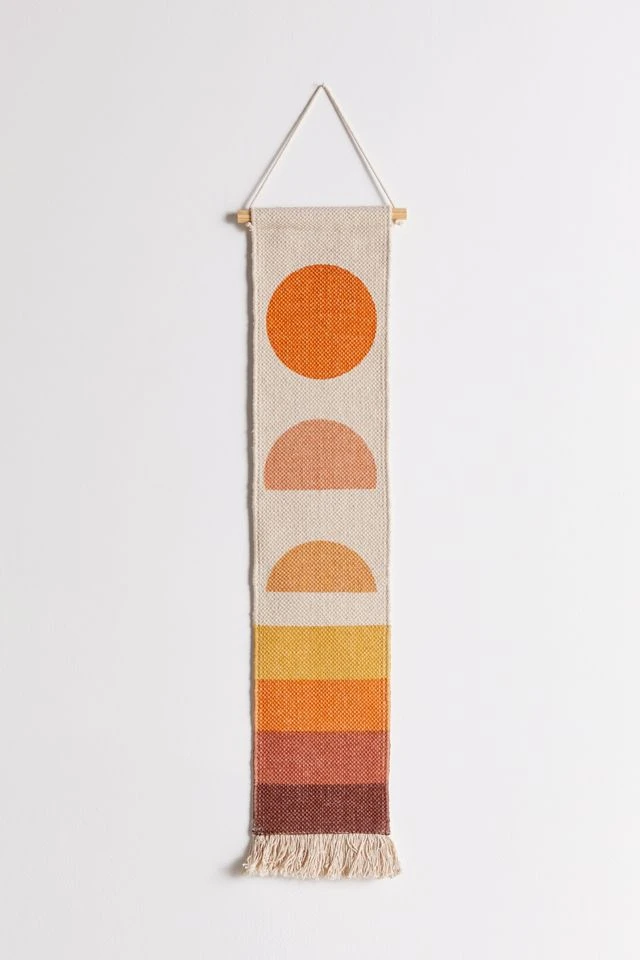 Discount π Abstract Sunset Wall Hanging Orange π - Image 2