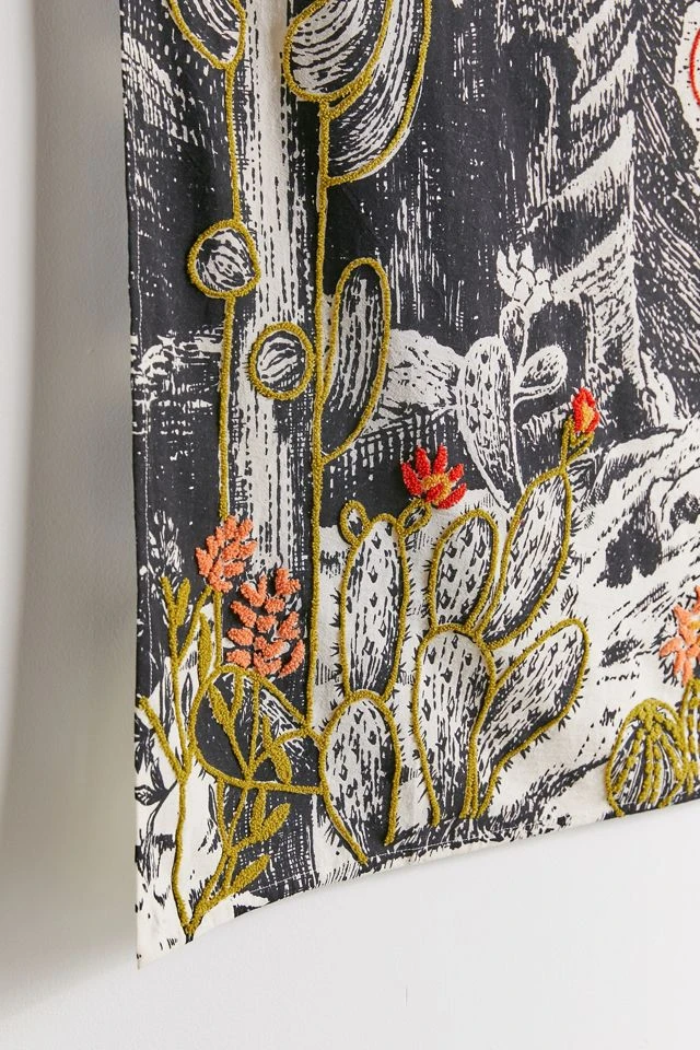 New π Embroidered Landscape Tapestry Orange π₯ - Image 4