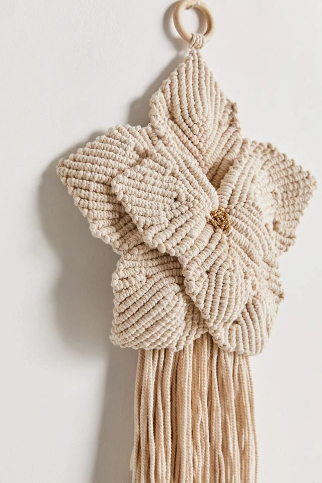 Deals π MacramΓ© Flower Wall Hanging White π - Image 4