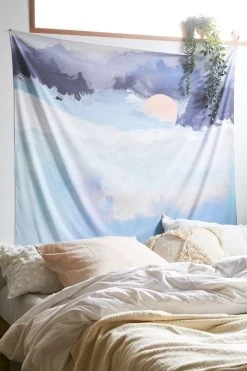 Wholesale ๐ SpaceFrog Designs For Deny Mountain Dream Tapestry Blue ๐