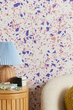Outlet 🎉 Kaleiope Studio Muted Boho Terrazzo Removable Wallpaper Multi ⭐