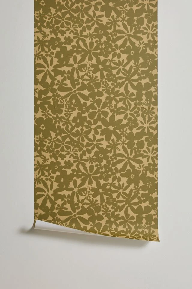 Best Pirce π Andie Floral Removable Wallpaper Khaki β - Image 2
