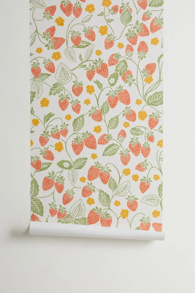 Flash Sale β€οΈ Strawberry Removable Wallpaper Ivory π₯° - Image 2