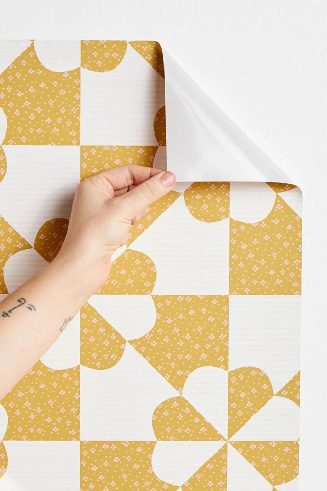 Best deal π Geo Bloom Removable Wallpaper Gold π - Image 3