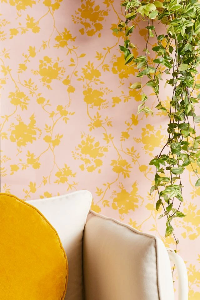 Best deal β€οΈ Vine Leaf Removable Wallpaper Pink Multi π