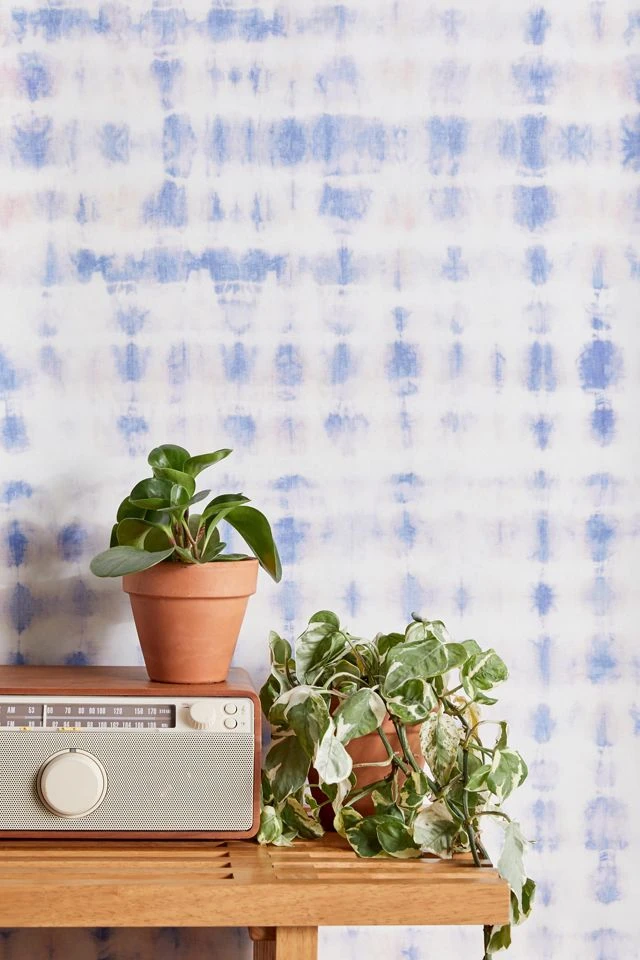 Wholesale π Dreamy Shibori Removable Wallpaper Blue βοΈ