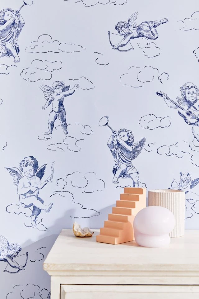 Deals π― Cherub Removable Wallpaper Blue β