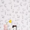 Best deal 🔔 Cats Removable Wallpaper Black + White ✨