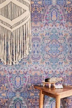 New π Minka Ornate Removable Wallpaper Blue π