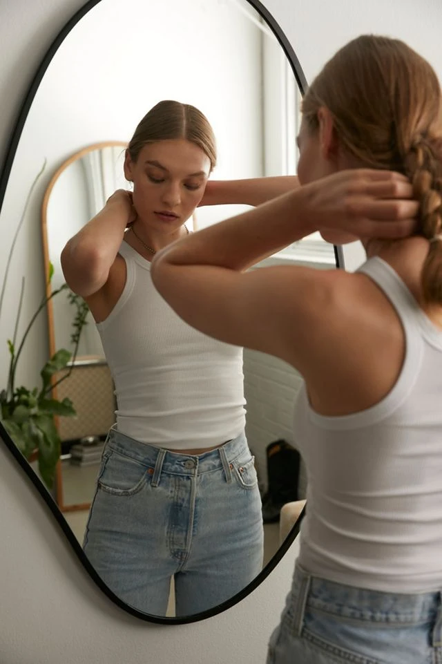 Best Pirce π Aria Blob Wall Mirror Black π€©