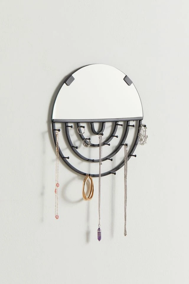 Best reviews of π Aimee Jewelry Storage Hanging Mirror Black π