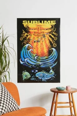 Best Sale ⌛ Sublime Sun & Fish Poster Multi ❤️