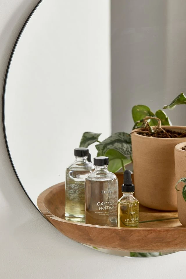 Coupon π Carley Mirror Wall Shelf Brown π - Image 5