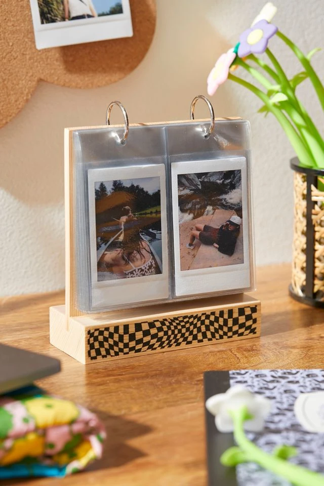 Wholesale β Printed Tabletop Wood Flip Instax Mini Picture Frame Checkerboard π§¨