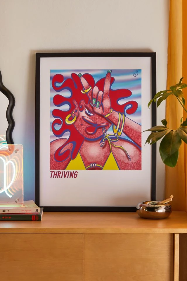 Flash Sale π₯° Nikoteenie Thriving Baby Art Print Black Matte Frame π€©