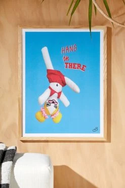 Wholesale π₯° Nikoteenie Hang In There Baby Art Print Natural Wood Frame βοΈ