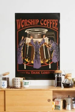 Flash Sale β¨ Worship Coffee Poster Multi π