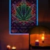 Cheapest ⭐ Sacred Leaf Blacklight Poster Multi 🧨