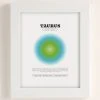 New 🔥 Elena Smith Taurus Zodiac Aura Art Print White Matte Frame ⭐