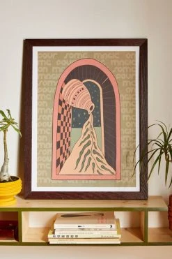 Buy 🎁 High Tied Creative Pour Some Magic On Me Art Print Walnut Wood Frame ⭐