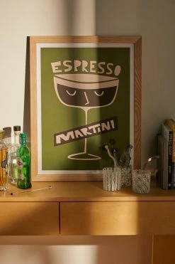 Best reviews of π₯ Fox And Velvet Espresso Martini Art Print Natural Wood Frame π