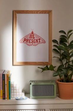 Budget 🤩 Sagepizza Be Present Art Print Natural Wood Frame 👏