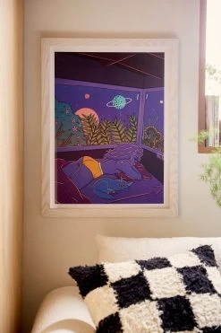 Coupon ✨ Robin Eisenberg Good Morning I Art Print White Wood Frame ❤️