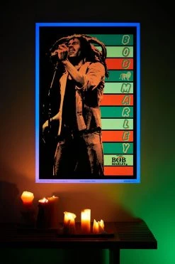 Budget 👍 Bob Marley Blacklight Poster Multi 🔔
