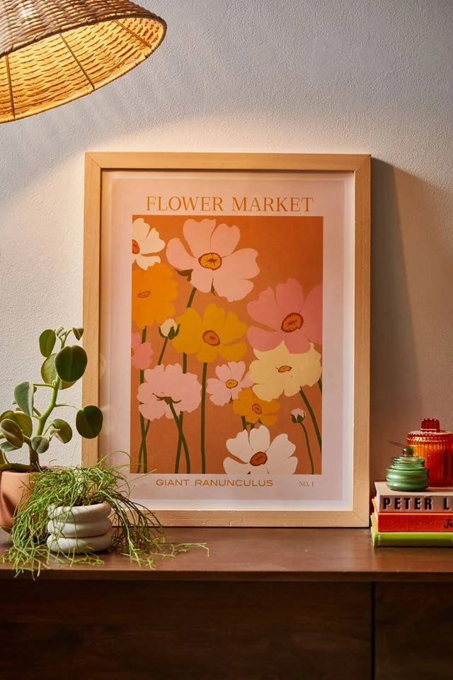 Buy π― Gale Switzer Flower Market Ranunculus 1 Art Print Natural Wood Frame π―