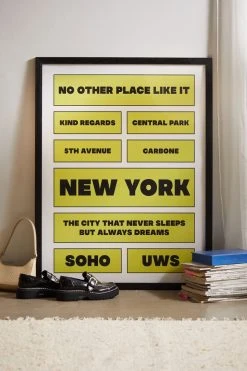 Top 10 β€οΈ Nicole Goldfarb New York Poster In Green Art Print Black Wood Frame π
