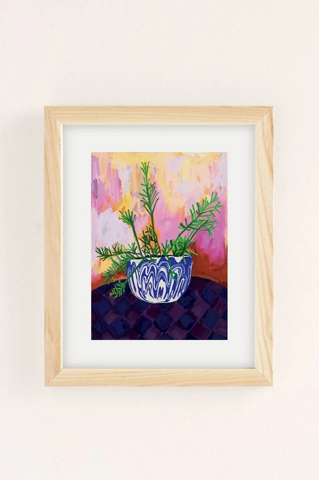 Hot Sale β Christie Liberatore Marbled Crazy Legs Plant Art Print Natural Wood Frame π― - Image 2