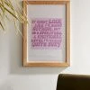 Promo 💯 Sara M. Lyons Spiritually Emotionally Busy Art Print Natural Wood Frame 🥰
