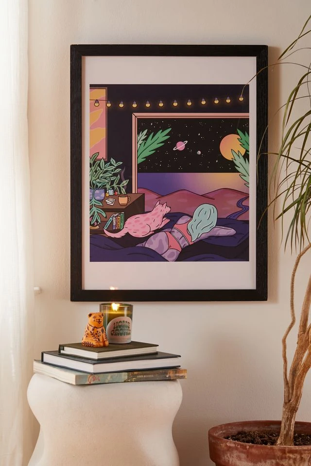 Budget π Robin Eisenberg Moonrise I Art Print Black Wood Frame π