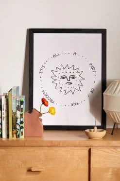 Discount π€© UO Home Itβs All Part Of The Process Art Print Black Wood Frame π€©