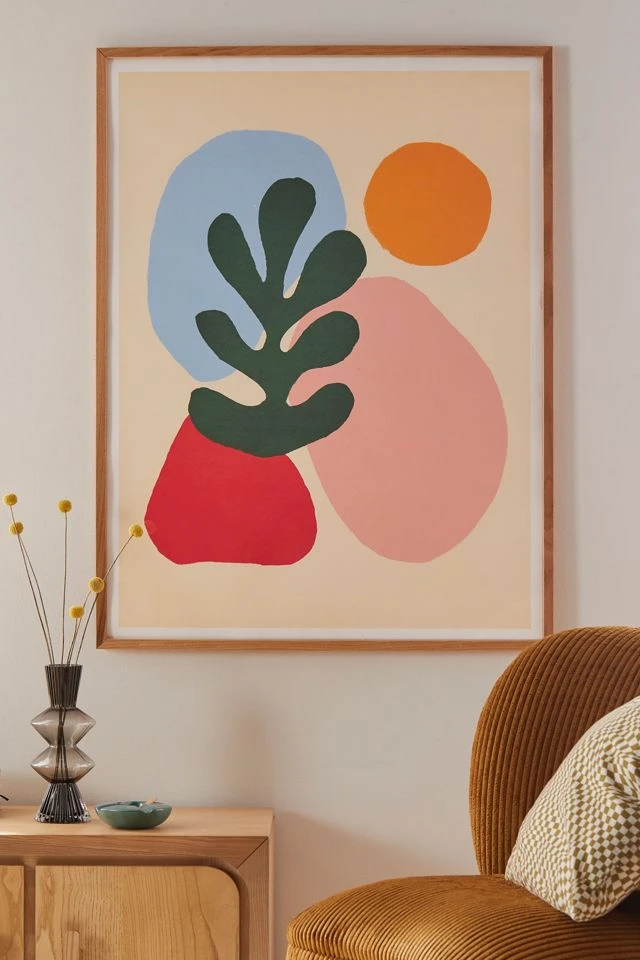 Best deal π― Ayeyokp Wildlife Cutouts By Matisse Art Print Natural Wood Frame π