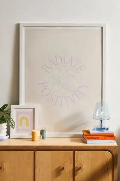 Cheap π Grace Radiate Positivity I Art Print White Wood Frame π