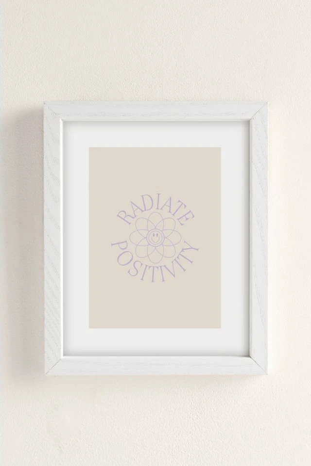 Cheap π Grace Radiate Positivity I Art Print White Wood Frame π - Image 2
