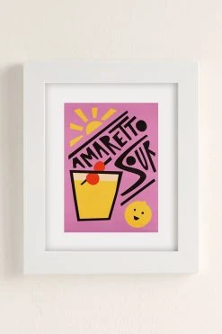 Best reviews of π Fox And Velvet Amaretto Sour Cocktail Art Print White Matte Frame βοΈ