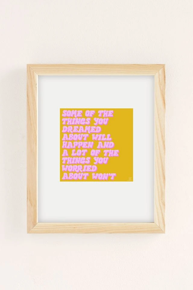 Coupon π Sara M. Lyons Some Of The Things You Dreamed Art Print Natural Wood Frame π - Image 2