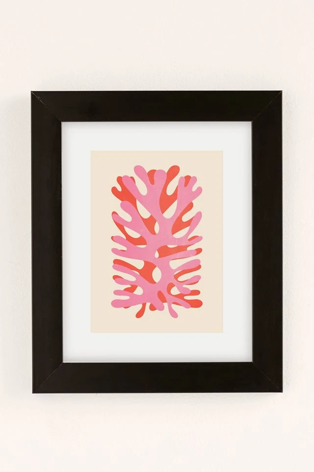 Hot Sale π₯° Ayeyokp Sea Leaf Collage Art Print Black Matte Frame 𧨠- Image 2