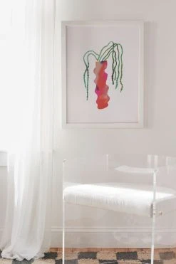 Best reviews of β¨ Christie Liberatore Wiggle Vase Art Print White Wood Frame β