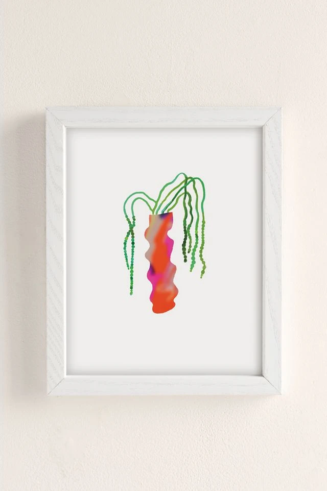 Best reviews of β¨ Christie Liberatore Wiggle Vase Art Print White Wood Frame β - Image 2