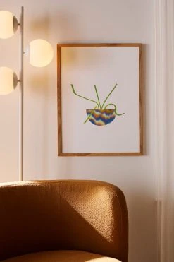 Discount ✨ Christie Liberatore Jungle Cactus Art Print Natural Wood Frame 🥰