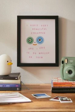 Best Pirce π Katie Kimmel Beautiful Eyelashes Art Print Black Matte Frame βοΈ